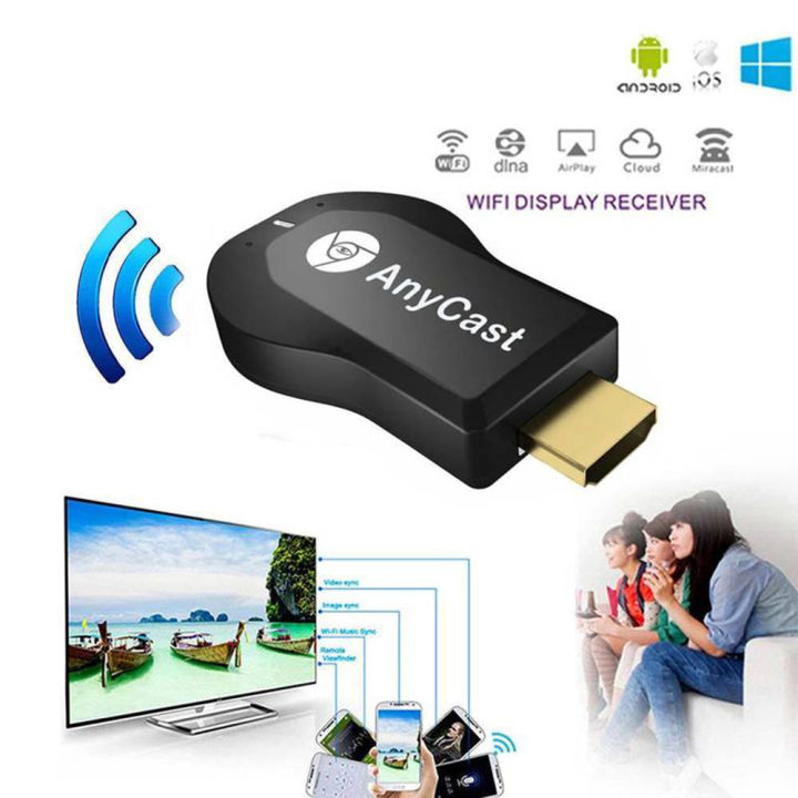 HDMI KHÔNG DÂY ANYCAST M4 PLUS KẾT NỐI ĐIỆN THOẠI VỚI TIVI [BH: 1 THÁNG]