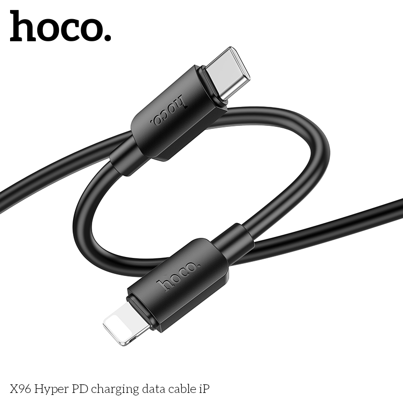 Cáp sạc nhanh 20w Hoco X96 (c-l) Type C ra iPhone Lightning chính hãng [BH 1