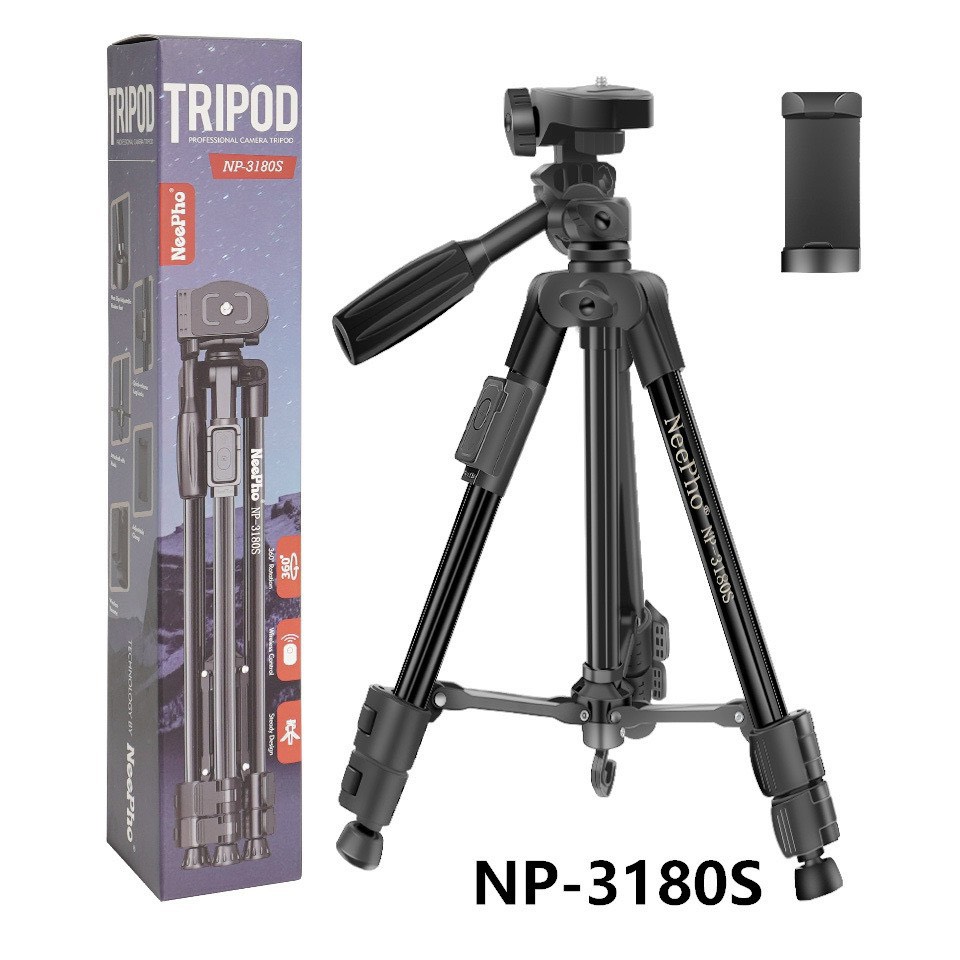 Giá đỡ kẹp điện thoại Neepho NP- 3160S / 3170S / 3180S  3 chân Tripod xịn- HÀNG VỀ TÙY LÔ