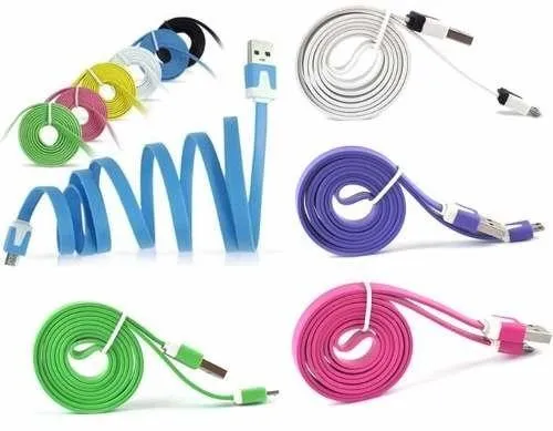 Cáp sạc iPhone 1M dây dẹp chống rối nhiều màu (usb ra iphone lightning) [BH 1 tháng]