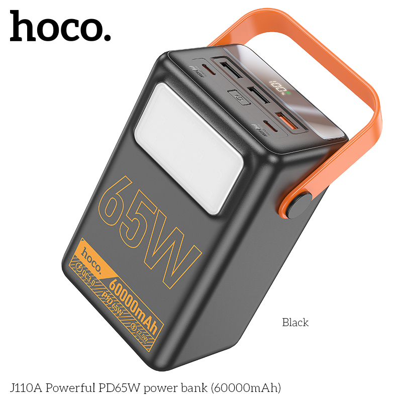 Pin sạc nhanh 65W HOCO J110A 60.000mAh PD dự phòng chính hãng [BH 1 năm]