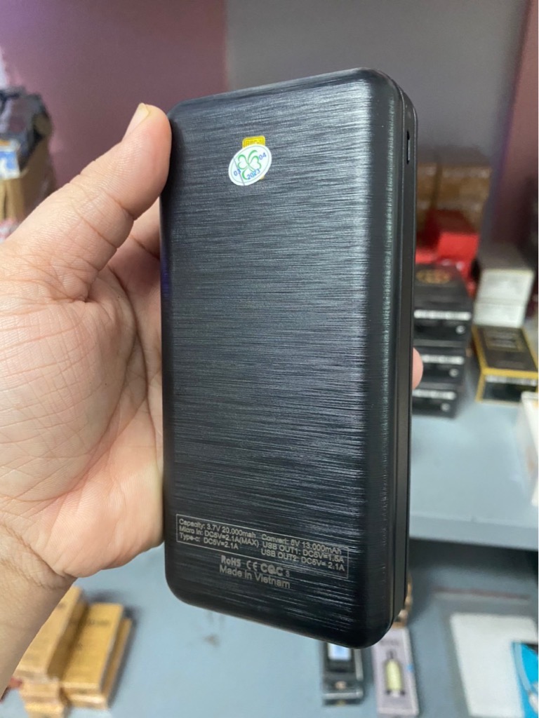 Pin sạc dự phòng 5S.Pace i80 20.000mAh 3A có màn hình LCD 2022 chính hãng [BH 1 năm]