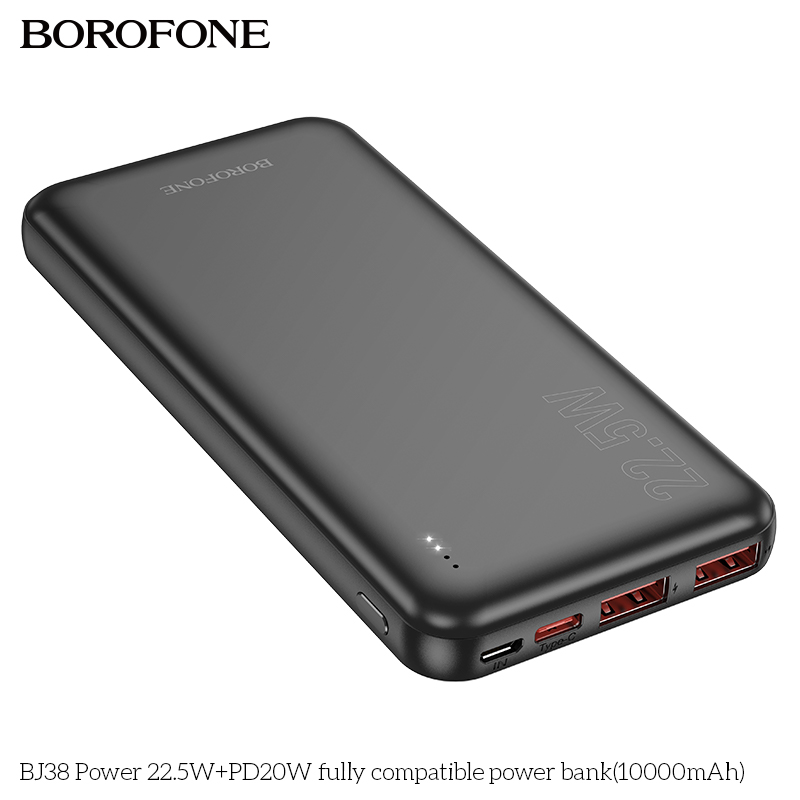 Pin sạc nhanh 22.5W Borofone BJ38 10.000mAh dự phòng chính hãng [BH 1 NĂM]