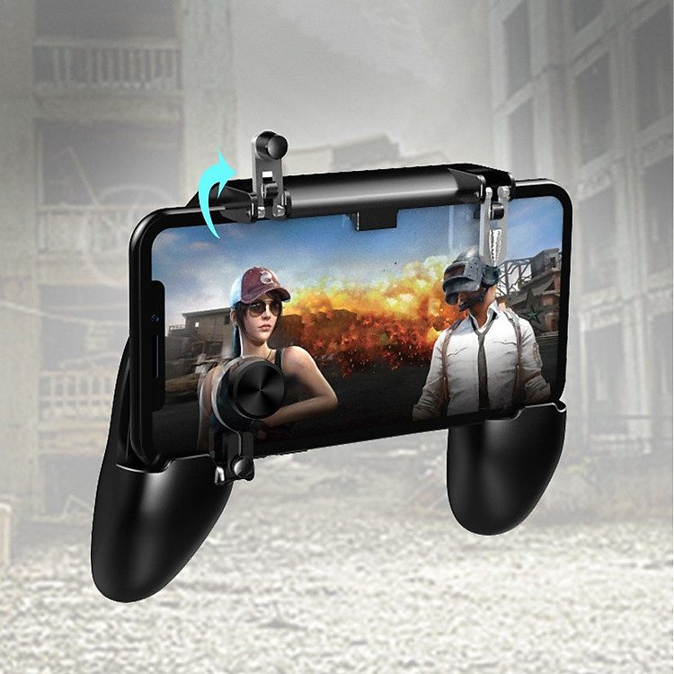 Tay cầm game W11+ HỘP VÀNG ĐEN có nút bắn chơi game Pubg, Ros trên điện thoại