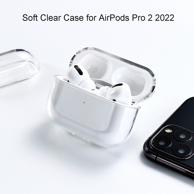 Hộp đựng tai nghe Pro3 Airpods 1:1 trong suốt xịn có móc treo gắn chìa khóa (túi case ốp đựng bảo vệ chống trày)