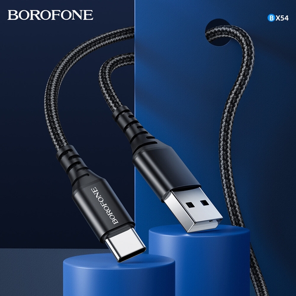 Cáp sạc dây dù iPhone Borofone BX54 usb ra iphone lightning 1m chính hãng [BH 1 năm]