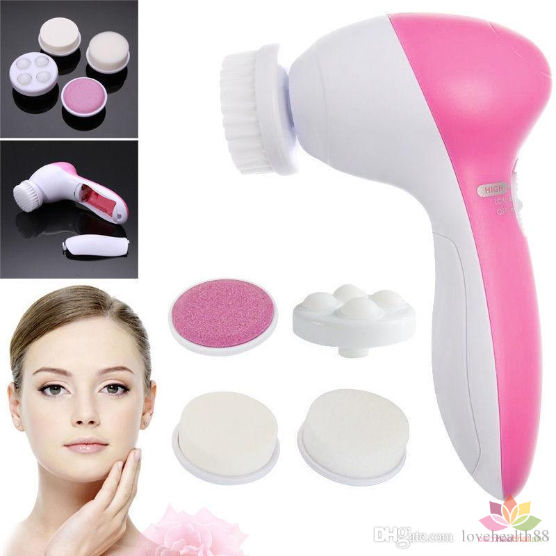 Máy Massage Và Rửa Mặt Đa Chức Năng Cầm Tay Mini 5 In 1 Beauty [BH 1 tuần]