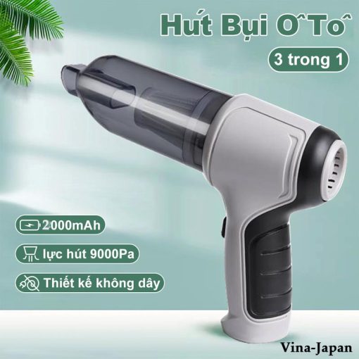 Máy hút bụi 107 Nhật Bản cầm tay cho xe hơi, nhà ở [BH: 1 TUẦN]