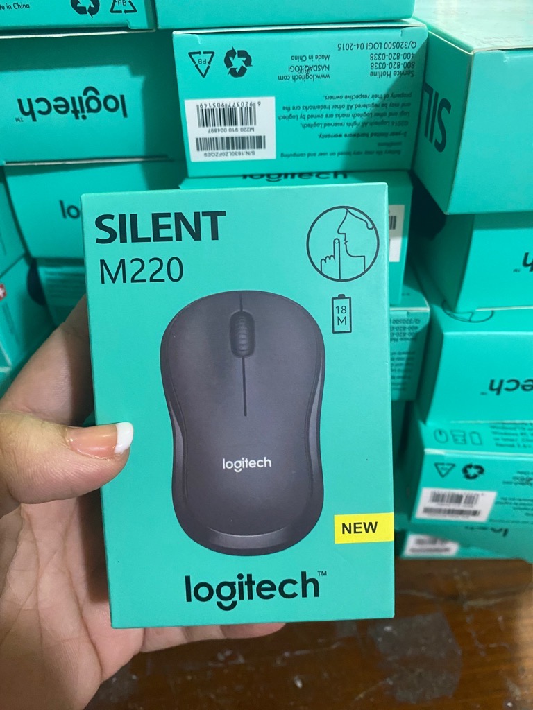 Chuột Không Dây Không LOGITECH M220 tặng kèm pin Silent New [BH 6 tháng]