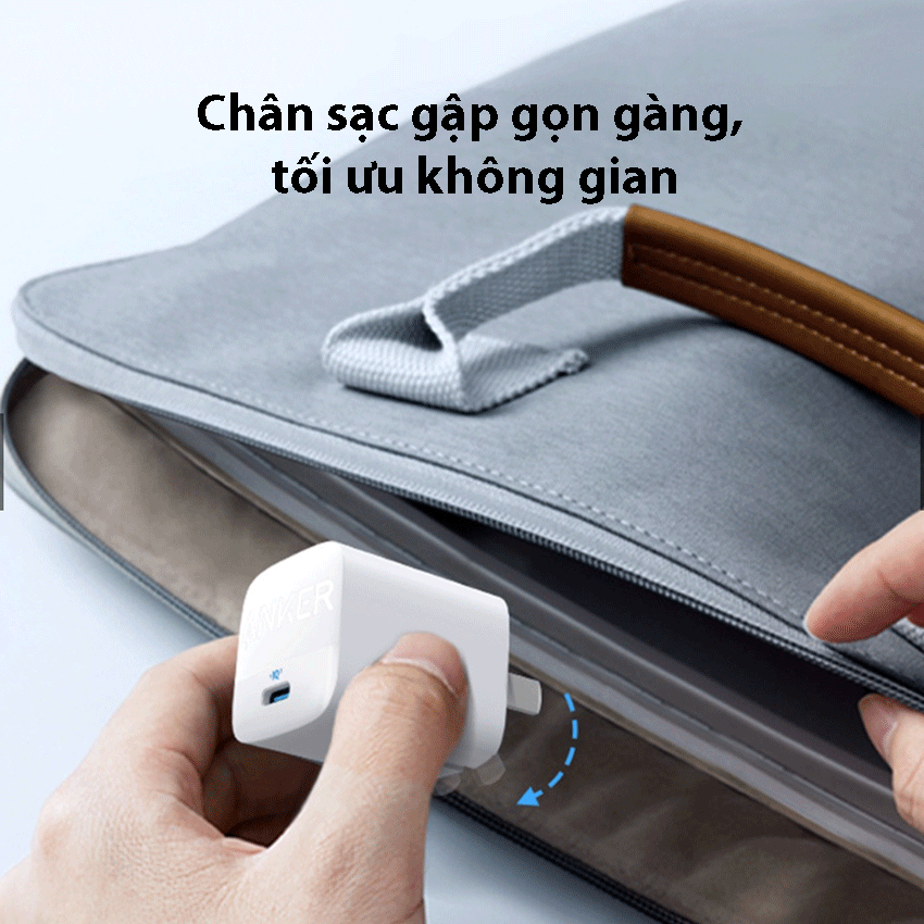 Cóc sạc nhanh 30w Anker IQ3 A2639 (1 cổng type-c) chính hãng [BH 1 năm]