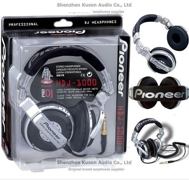 Tai nghe có dây 3.5 POWERNEER HDJ-1000 MÀU BẠC (Headphone Pioneer DJ) siêu hay kèm túi đựng [BH 3 tháng]