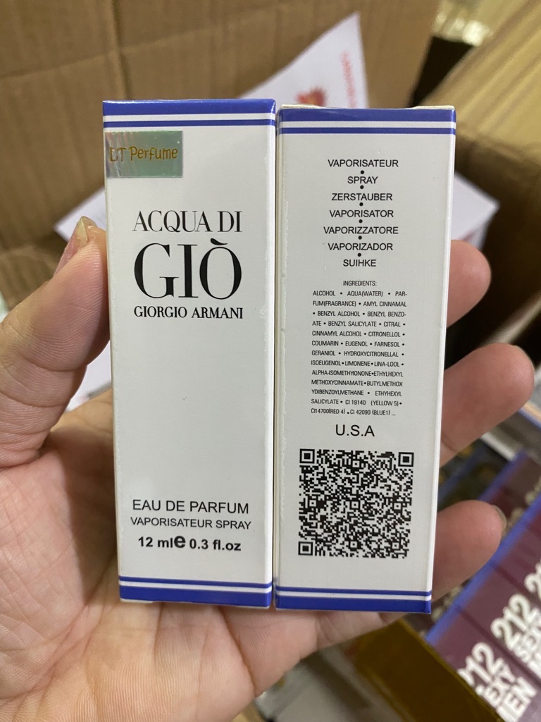 Nước hoa Nam Acquadi Giò trắng chiết USA 12ml Chuẩn lưu hương từ 12-48 tiếng