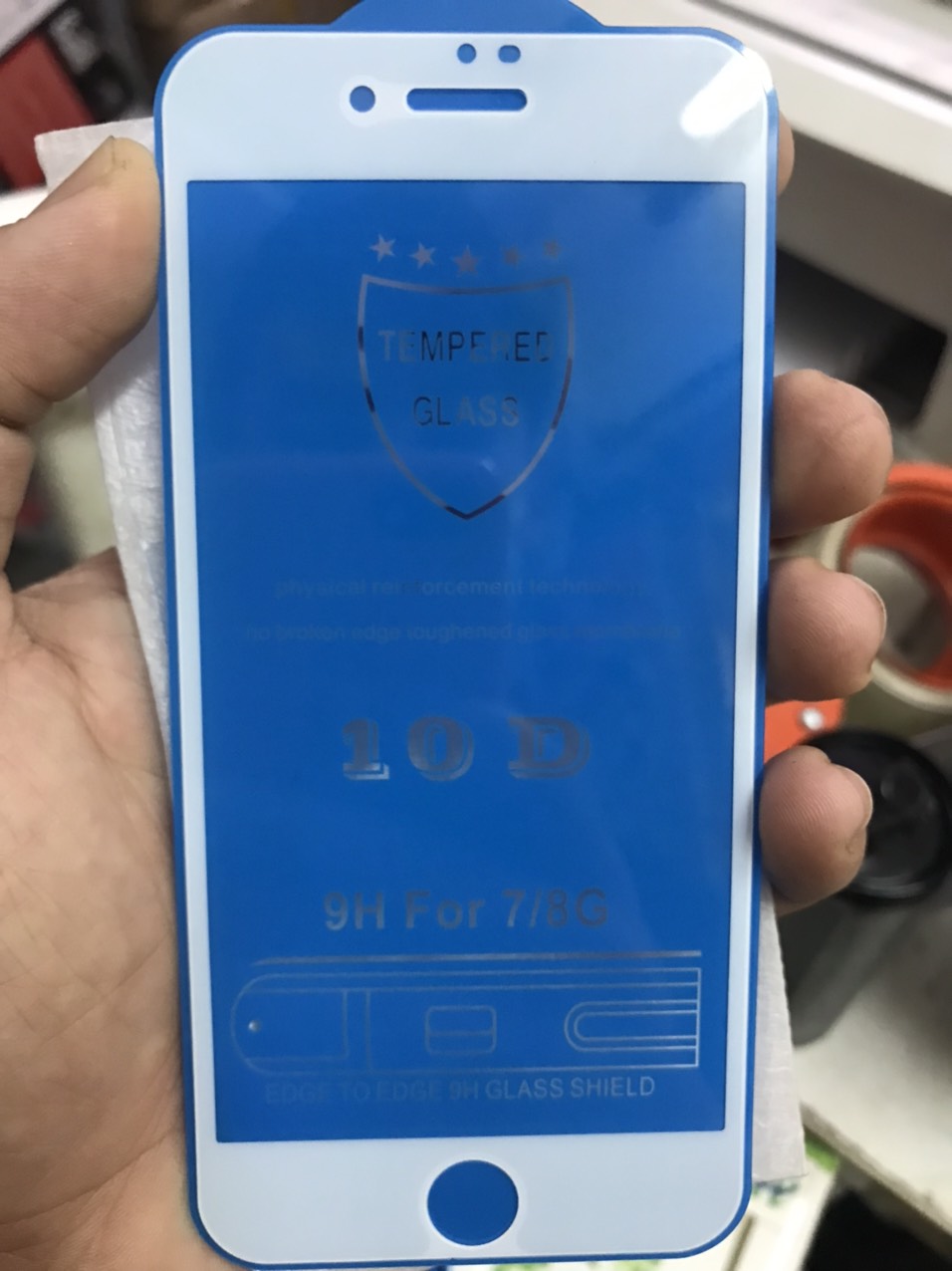 Cường lực 9D/10D Iphone 7G/8G full màn hình TRẮNG [Test]