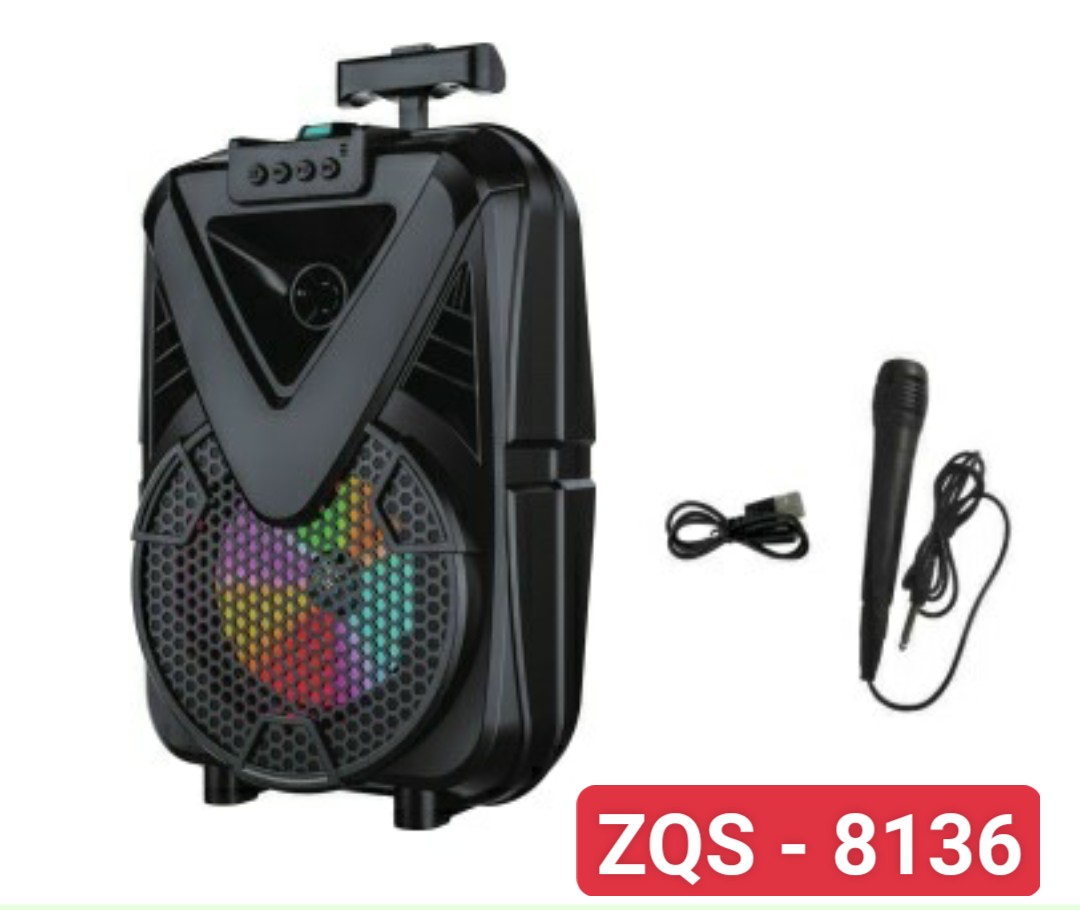 Loa Bluetooth Karaoke ZQS- 8136/8133 kèm micro có dây [BH 6 tháng]