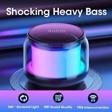 Loa bluetooth mini Music S300 có đèn led đổi màu nhiều style [BH 3 tháng]