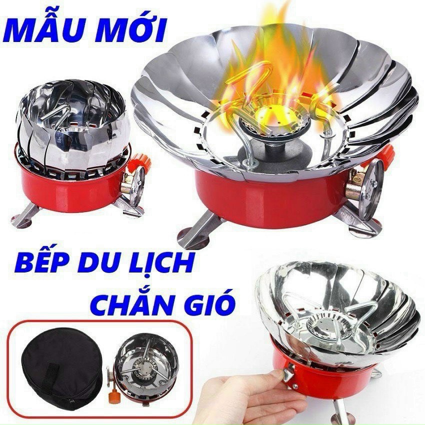 Bếp du lịch mini chắn gió thế hệ mới 2024 [BH: None]