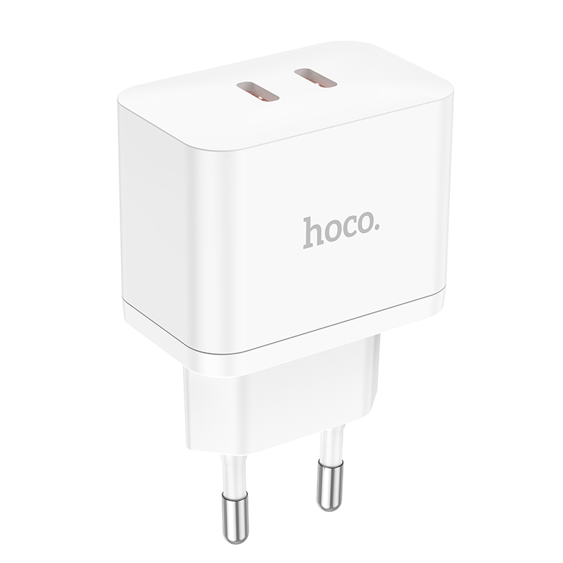 Cóc sạc nhanh 35W HOCO N29 QC3.0+PD 2 cổng Type C chính hãng [BH 1 Năm]