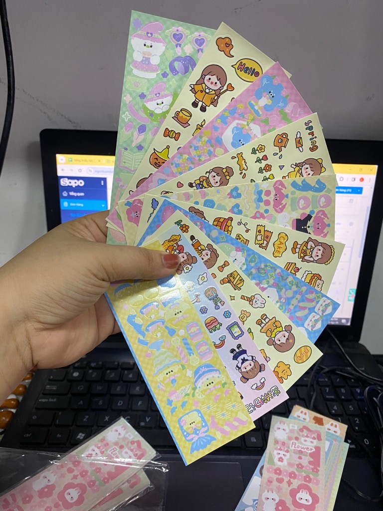 Set 20 miếng dán sticker nhiều hình cho bé [BH: NONE]