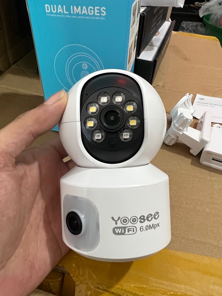 Camera IP Wifi Yoosee 2304 2 mắt 2.0MPX 1080P siêu nét (hiện 2 màn hình 2 mắt cùng lúc) ban đêm có màu chính hãng [BH 6 tháng]