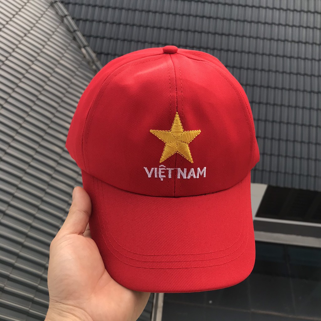 Nón kết màu đỏ hình Sao vàng VIỆT NAM [Tôi yêu Quê Hương] [BH: NONE]