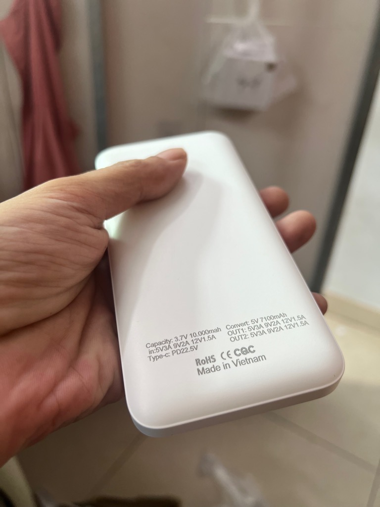 Pin sạc nhanh 22.5w 5SPACE S2 10.000mAh chính hãng [BH 1 năm]