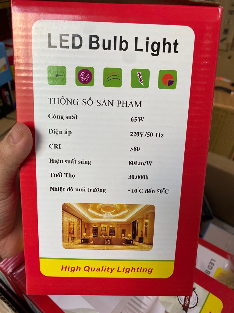 Bóng đèn 65W ITM led bulb chui E27 [BH: 1 THÁNG]