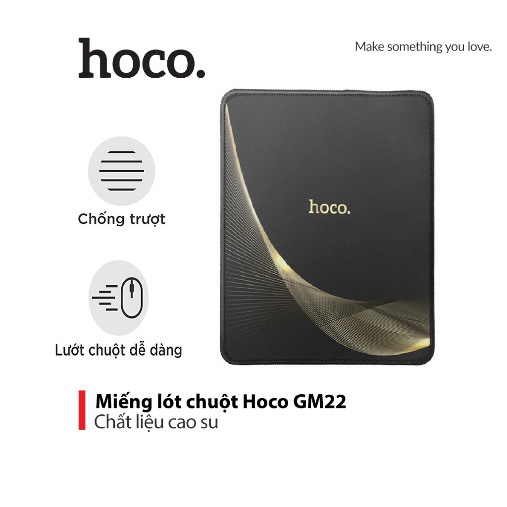 Tấm lót chuột Hoco Gm22 miếng 20cm*24cm