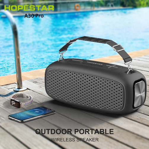 Loa bluetooth Karaoke HOPESTAR A30 Pro siêu to KÈM 1 MICRO KHÔNG DÂY có dây treo đèn led siêu đẹp cực hay [BH 6 Tháng]