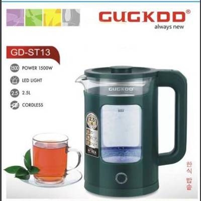 Ấm đun nước siêu tốc CUCKDD ST13 thủy tinh 2.5L [BH 1 tháng]