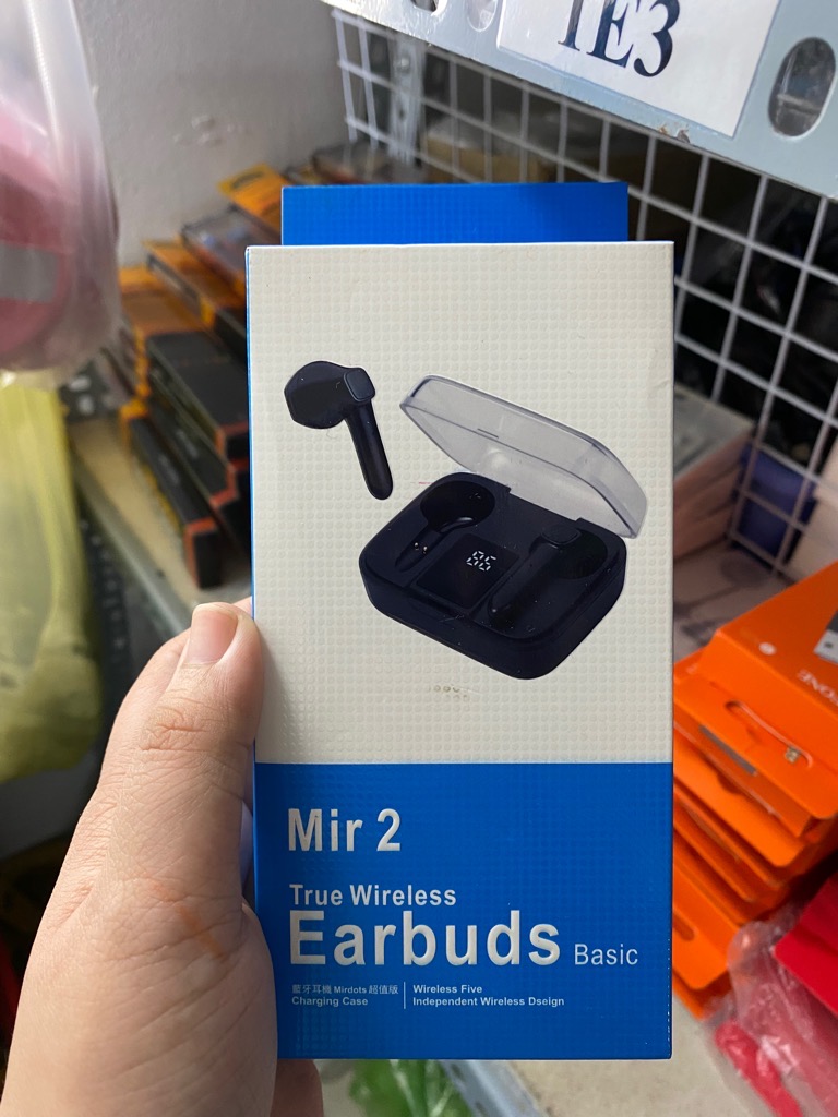 Tai nghe bluetooth True Wireless Mir1 / Mir2 / Mir3 (kiểu dáng airpods có dock sạc) [BH 3 tháng]