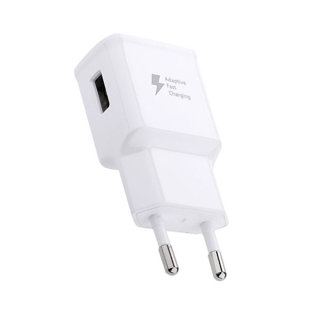 Cóc sạc nhanh QC3.0 Samsung S6 / S8 / S9 / S10 {zin nhà máy} 2A G9 đóng bịch 1 cổng usb logo sấm sét khắc chìm đóng bịch [BH 6 tháng]