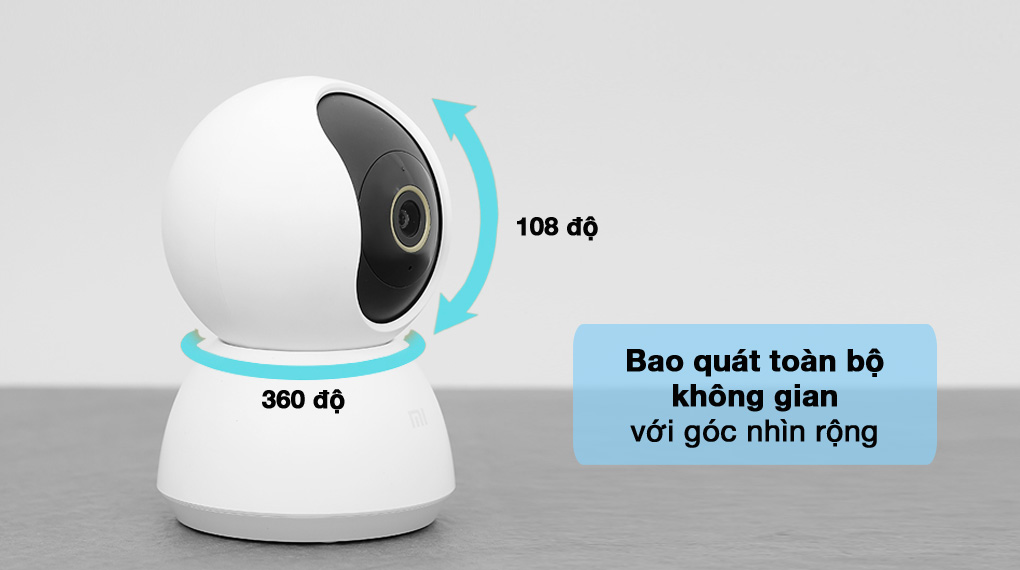 Camera IP wifi 360 độ Xiaomi Mi Home độ phân giải cao đến 2K (2304 x 1296) hỗ trợ thẻ nhớ lên đến 256gb BH: 12 tháng]