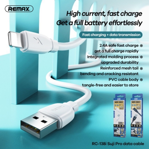 Cáp sạc nhanh REMAX RC-138i usb ra iphone lightning chính hãng [BH 1 năm]