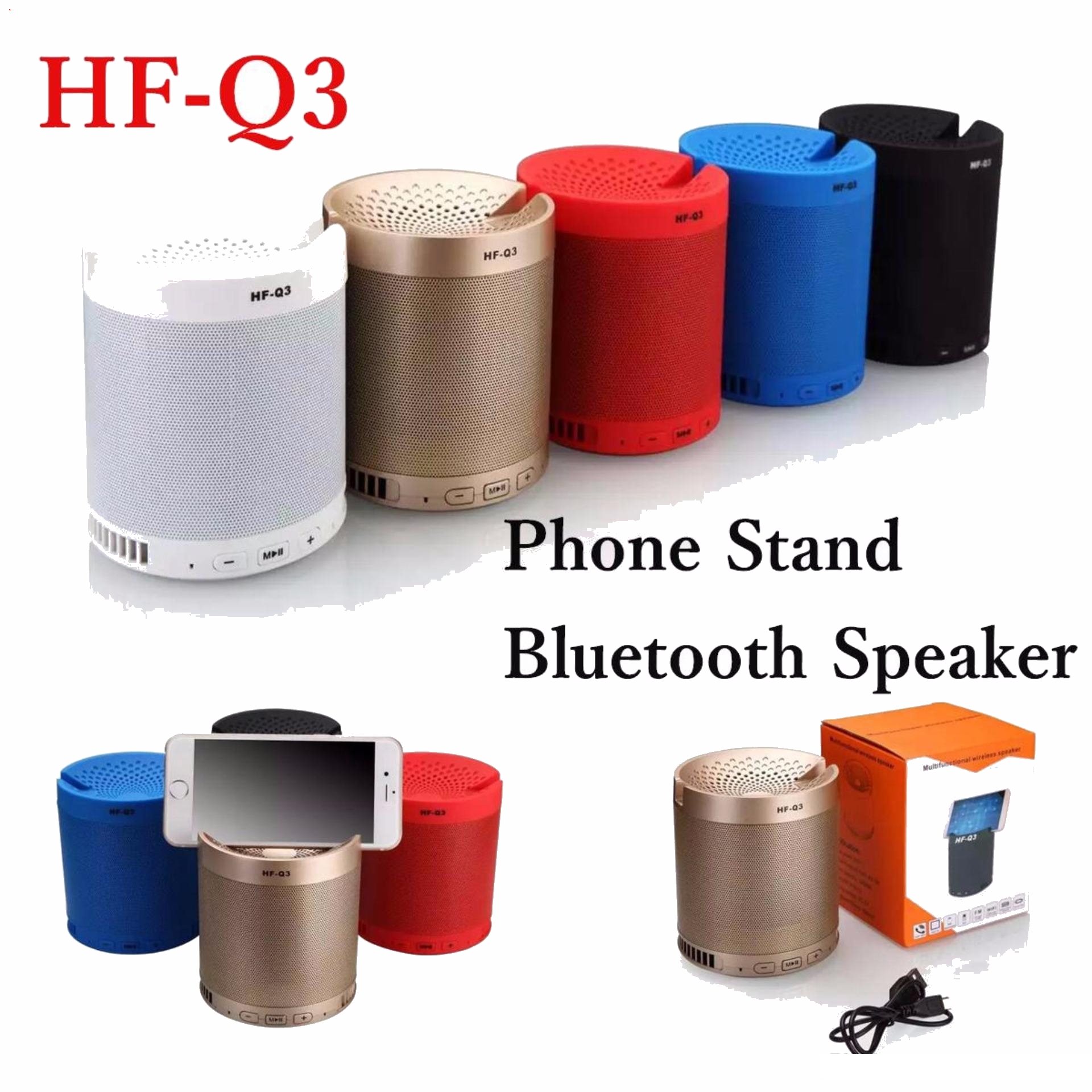 Loa bluetooth HF Q3 hàng loại 1 (AAA) siêu hay, loa kiêm giá đỡ điện thoại [BH 6 tháng]