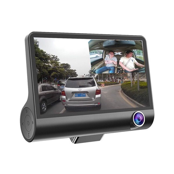 Camera hành trình xe hơi 3 mắt (trước, sau, lùi) màn hình 4 inch full HD ô tô [BH 1 tháng]