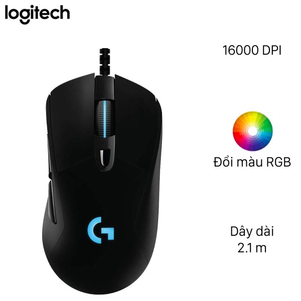 Chuột có dây chuyên game Logitech G403 led 5 nút 8000DPI [BH 1 năm]