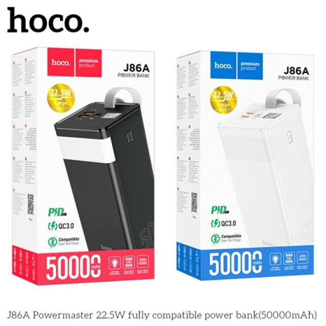 Pin sạc nhanh 22.5w Hoco J86A 50.000mAh dự phòng Có Đèn Led chính hãng [BH 1 NĂM]