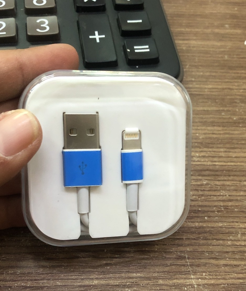 Cáp sạc iPhone 5 6 7 zin 2 đầu đúc đóng HỘP MEKA  {usb ra iphone lightning} [BH 3 tháng]