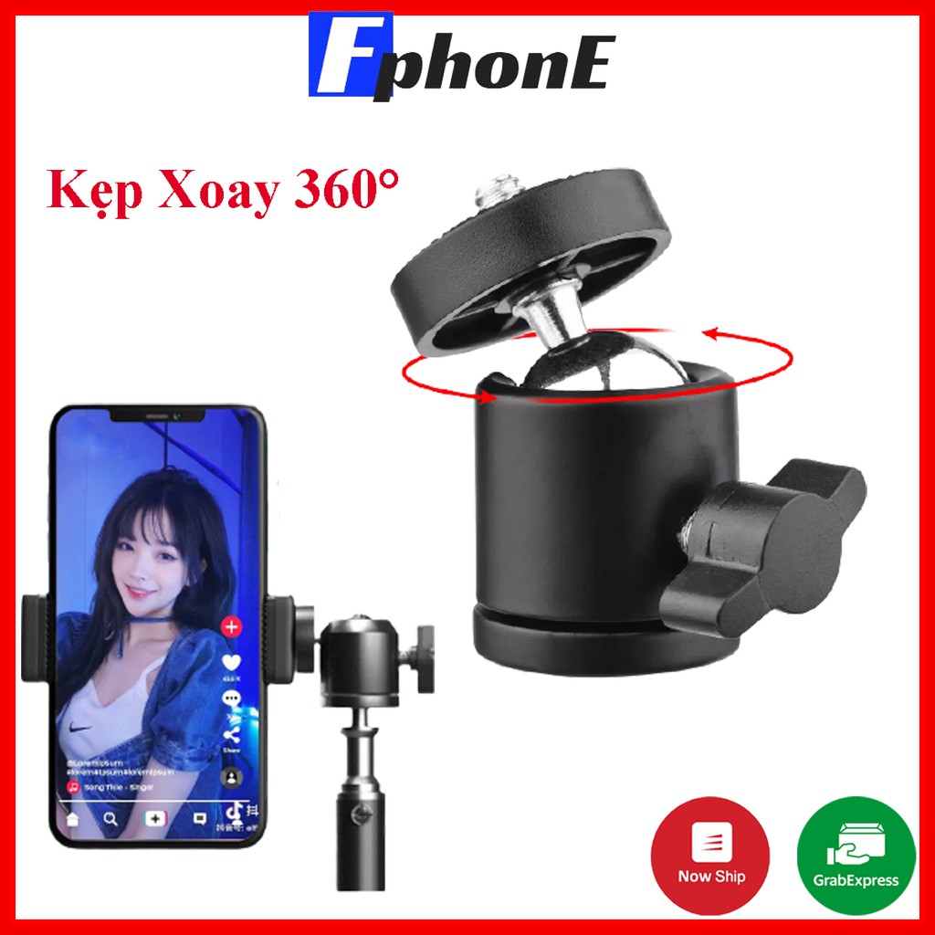 Bi cầu Q29 đa năng loại xịn (dùng làm giá đỡ điện thoại livestream gắn với chân 2.1m,....)