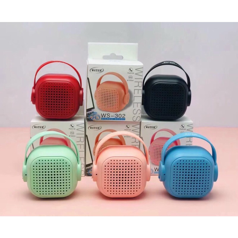 Loa bluetooth mini WSTER WS-302 [BH 3 tháng]