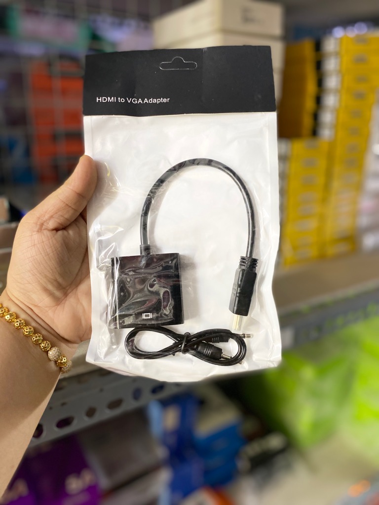 Cáp chuyển HDMI ra VGA có âm thanh audio [BH 3 tháng]