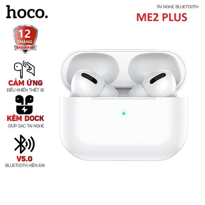 Tai nghe bluetooth Hoco ME2 Plus (có pop up auto) airpods pro TWS V5.1 Định vị Đổi tên pin trâu chính hãng [BH 1 năm]