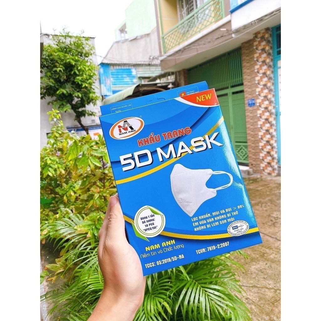 Combo 10 miếng khẩu trang 5D MASK N.A (1 hộp 10 cái)