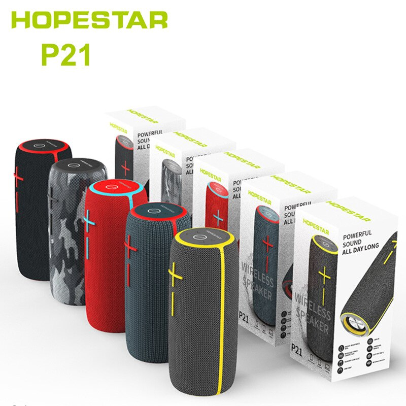 Loa bluetooth cao cấp HOPESTAR P21 chính hãng (kết nối được 2 loa cùng lúc, pin trâu, chống nước, âm thanh siêu hay) [BH 6 tháng]