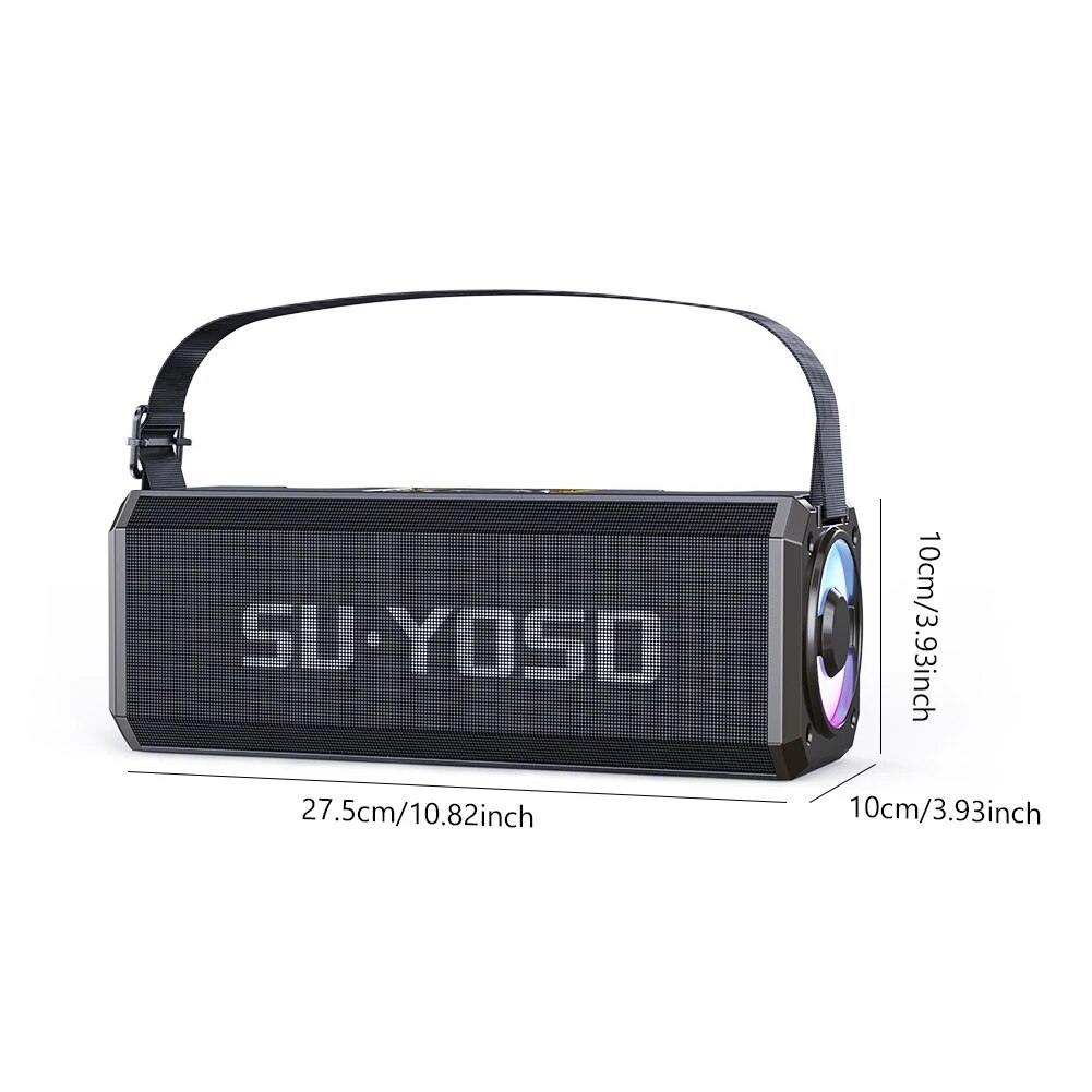 Loa bluetooth karaoke YOSD YS-228 HIFI DJ kèm 2 micro không dây có đèn led RGB siêu đẹp cực hay xách tay chính hãng, công suất 20W[BH 6 tháng]