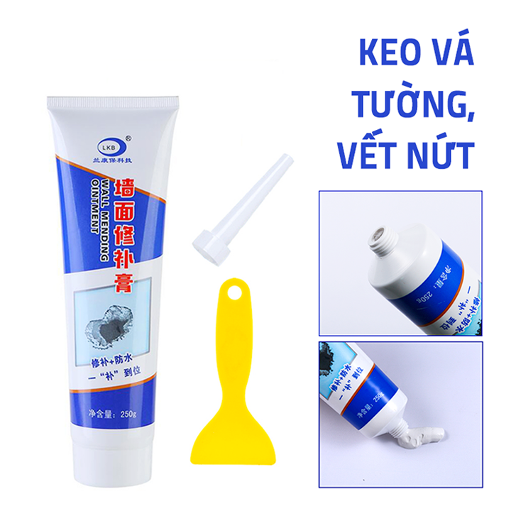 Keo vá tường, vá vết nứt, vết bong tróc đa năng 250g