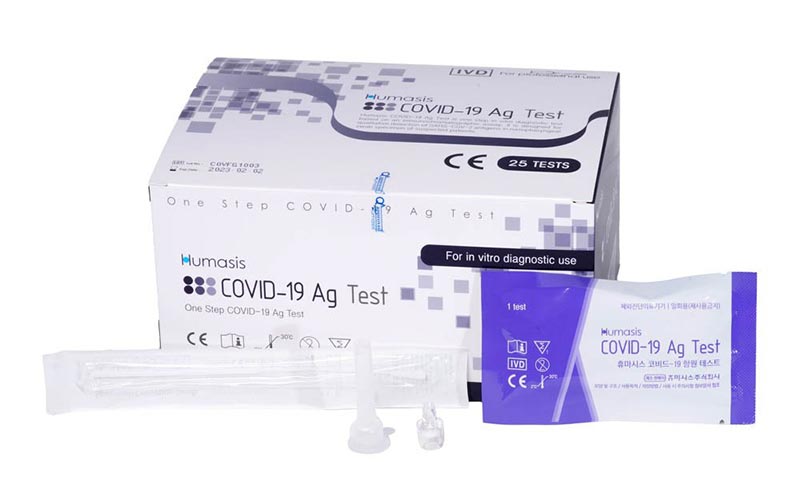 1 Kit Test Humasis chọt mũi Xét Nghiệm Nhanh COVID-19 Ag