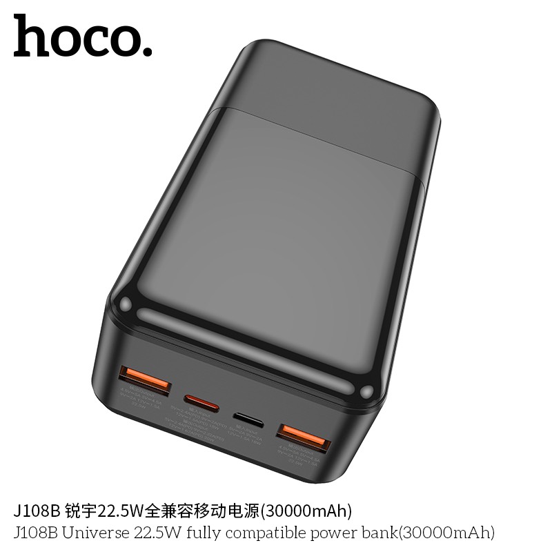 Pin sạc nhanh 22.5w HOCO J108B 30.000mAh dự phòng chính hãng [BH 1 NĂM]