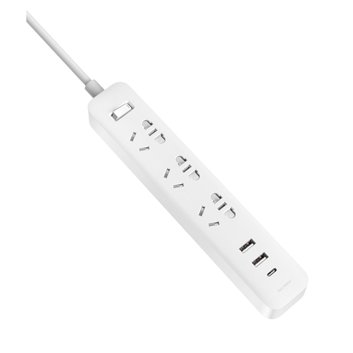 Ổ cắm điện tích hợp sạc nhanh Xiaomi 20w 2 cổng usb vs 1 cổng type-c (2a1c) 3 chấu chính hãng tiện lợi [BH: 12 tháng]