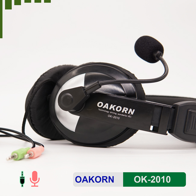 Tai nghe có dây 3.5 CAKORN GAMING OK-2010 (Headphone máy tính có led, có micro) [BH 1 tháng]